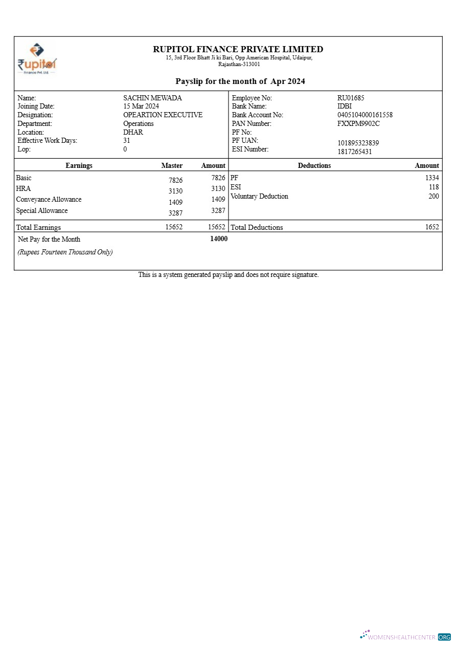 Download Rupitol Finance payslip template in Word and PDF formats.pdf, 1 Photoshop template